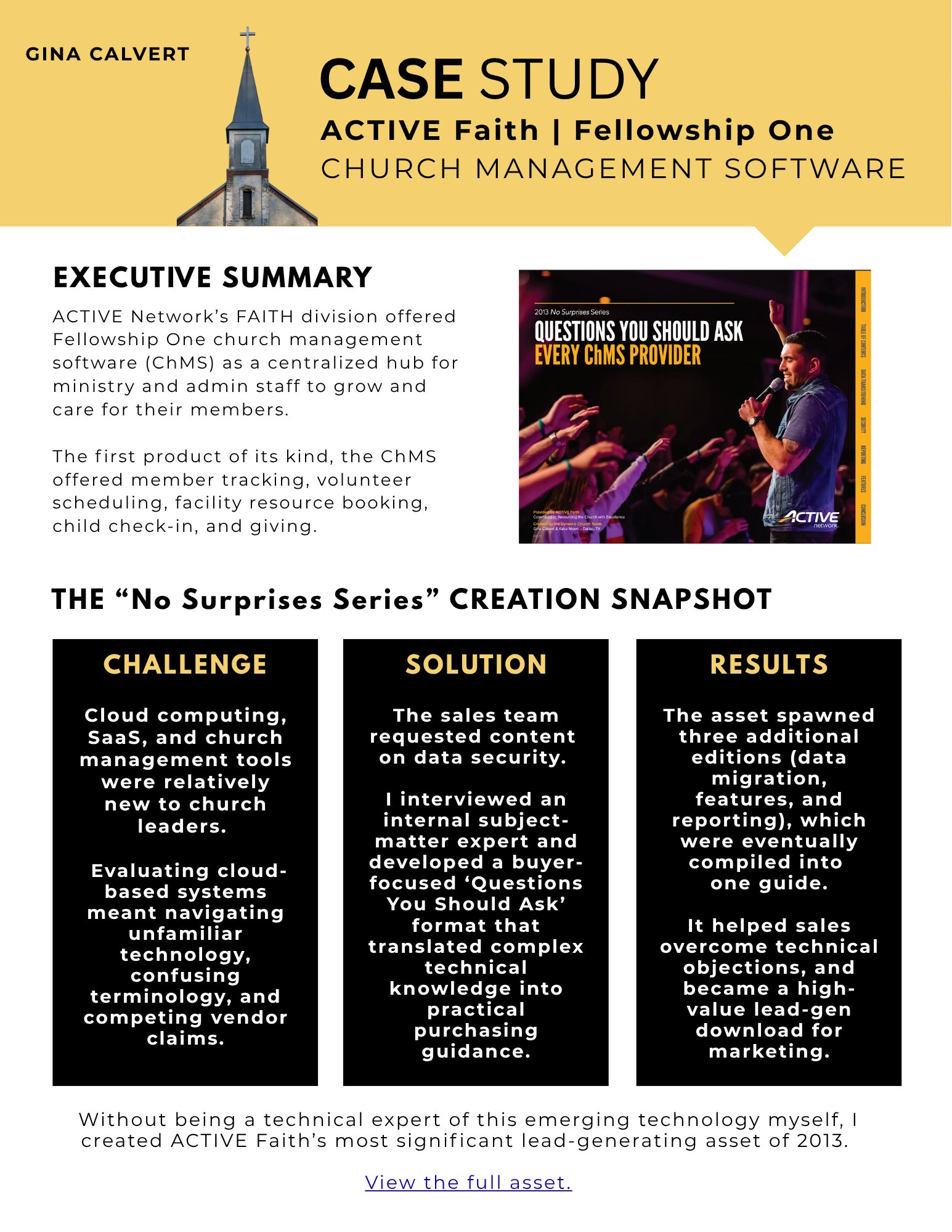 ACTIVE Faith case study